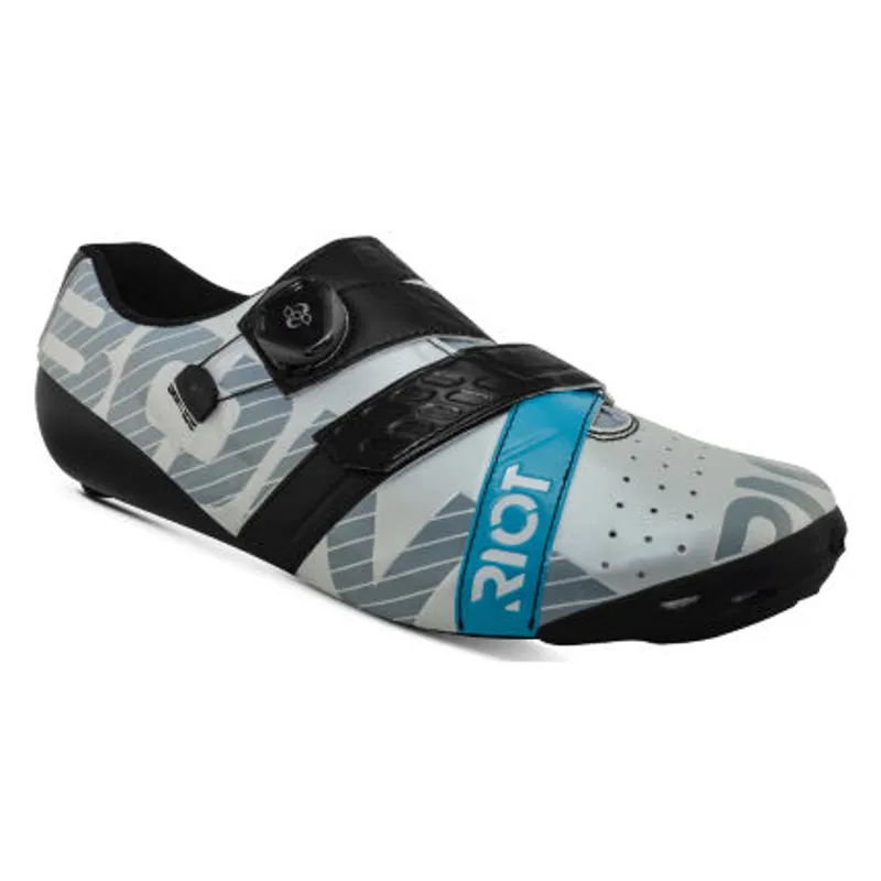 Bont Riot BOA Road Cycling Shoes in Pearl/Black/White